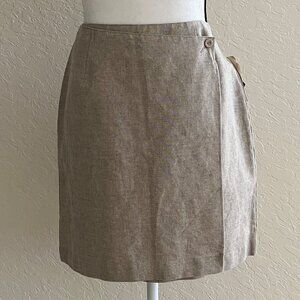 Liz Claiborne LizSport Skirt Size 10 Sand Wrap Mini Vintage Deadstock with Tags